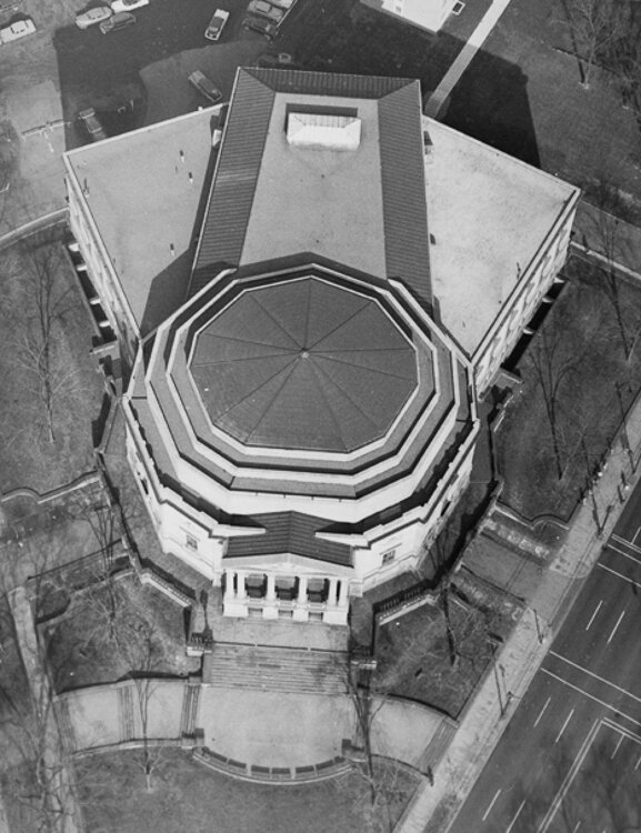 遣散费大厅鸟瞰图,1953年