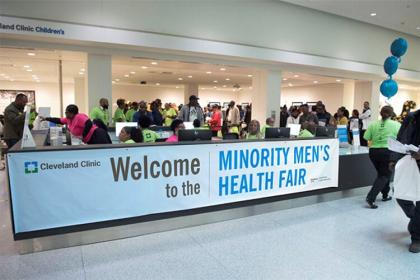 2019克利夫兰诊所少数族裔男性健康博览会，始于2003年，目前吸引了约1500名男性进行健康筛查和教育